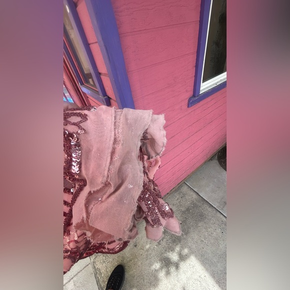 Angel Strapless Sequin Dress - Pink - Picture 8 of 11